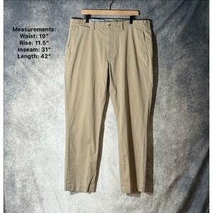 Polo Ralph Lauren Chino Pants Men's‎ 38x32 Stretch Straight Fit Khaki Beige